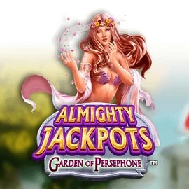 Almighty Jackpots: Garden of Persephone casino game by Novomatic – featured logo at Stakeprix Casino
