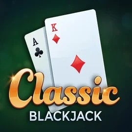 Classic Blackjack online game logo by Red Tiger Gaming on stakeprixcasino.eu