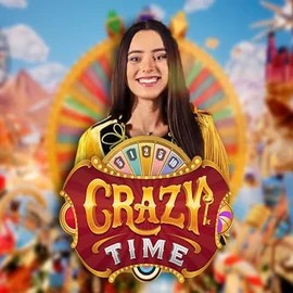 Crazy Time online game logo by Evolution on stakeprixcasino.eu