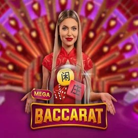 Mega Baccarat slot icon by Pragmatic Play, available at Stakeprix Casino