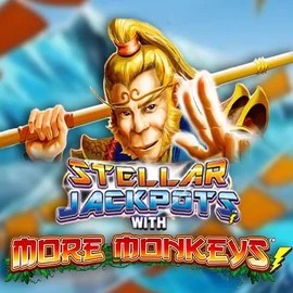 Stellar Jackpots with More Monkeys logo by Lightning Box Game at Stakeprix Casino